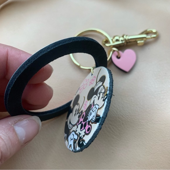 Disney Pride Love is Love Leather Keychain Bag Charm - Picture 2 of 4